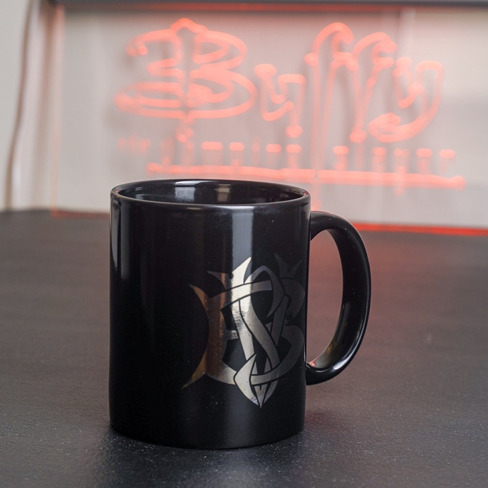 Buffy the Vampire Slayer Mug Vintage Metallic BTVS Logo Variation - Picture 9 of 9